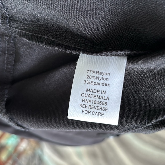 HIVIEW Women's Size 10P Black Solid Pants - Picture 9 of 12